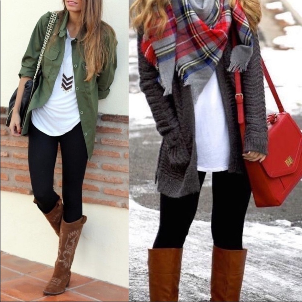 High Waist Fleece Lined Legging - Picture 2 of 3